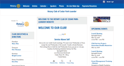 Desktop Screenshot of cedarparkrotary.org